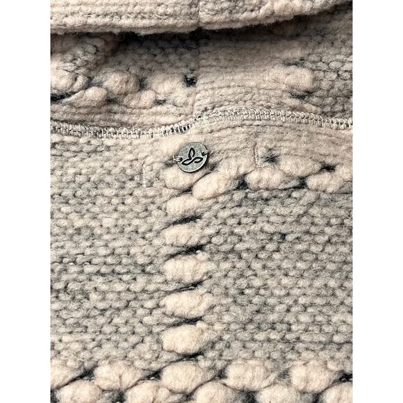 Prana Light Pink Breckenridge Pullover Sweater Wool Blend Medium TurtleNeck - Picture 7 of 8